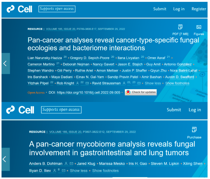 Cell：靶向腫瘤內(nèi)真菌為潛在抗癌療法？